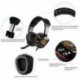 2X (SOMiC G910 Eredeti USB 7.1 térhatású hangszóró fülhallgató mikrofon LED-del Q1N1