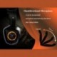 2X (SOMiC G910 Eredeti USB 7.1 térhatású hangszóró fülhallgató mikrofon LED-del Q1N1