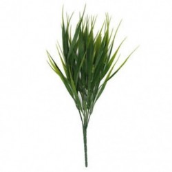 Mesterséges műanyag zöld fű növény virág otthoni iroda kerti dekoráció S1V7