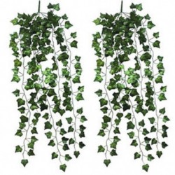 2db művirágok Hamis lógó növényi levelek Garland Home Garden F2O2