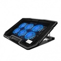 8X (Nuoxi 6-ventilátoros hűtőtábla laptop hordozható állítható hordozható állítható Alumin T4R2