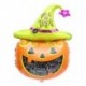 Halloween tök dekorációs fólia felfújható léggömb fesztivál dekorációval narancssárga K2O1