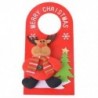1x ajtó függő medál csepp díszek karácsonyi dekoráció 23x11.5cm piros T4Q8 X1P6