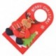 1x ajtó függő medál csepp díszek karácsonyi dekoráció 23x11.5cm piros T4Q8 X1P6