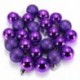 24db elegáns karácsonyi baubles fa egyszerű csillogás Xmas díszgömb gömb dekoráció N1B9