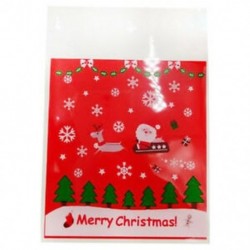 1X (100db cukorka táska táska aranyos Mikulás mintás táska táska tasak c7 cukorka számára