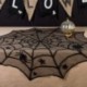 Halloween party dekoráció Spiderweb terítő fekete csipke asztallapok a P2G3-hoz