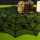 Halloween party dekoráció Spiderweb terítő fekete csipke asztallapok a P2G3-hoz