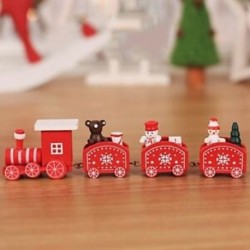 1X (1db forró aranyos medve fa karácsonyi vonat dísz dekorációs dekorációs ajándék P7A2)