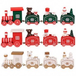 1db aranyos medve fa karácsonyi vonat dísztárgy dekorációs dekorációs ajándék Y1P9