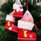 1X (3db / készlet Ajándék cukorka karácsonyi cipő Xmas dekoráció fa csizma harisnya S0N1