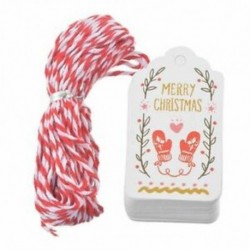 4X (50 db karácsonyi ajándékcímkék Vintage címkék papír ajándékok címkék nyomtatása MerrA7D3