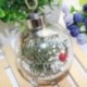 5X (átlátszó karácsonyi gömb LED-es fák díszével, műanyag csecsebecse Xmas Q4Z1