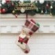 Karácsonyi harisnya készlet 3 Mikulás, hóember, rénszarvas, karácsony mandzsetta Christmas D C7R6