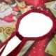 4db Piros - Télapó - Rénszarvas - Karácsonyfa mintás - Karácsonyfa szoknya - Karácsonyfatalp takaró - U6F9