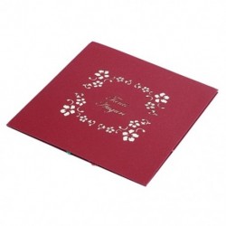 6X (Fa alakú 3D-s kártyák Felbukkanó Valentin Ajándékkártya Meghívó T8Y7 képeslap