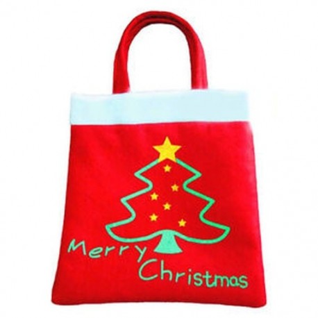 20x (Kiváló minőségű boldog karácsonyfa dekoráció Mikulás gyerekeknek cukorka táska Hom