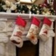 2X (szép karácsonyi harisnya készlet 3 Mikulás, Hóember, Rénszarvas, Xmas Chara O3B4