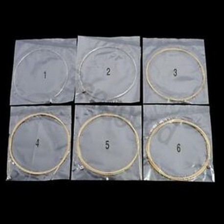 6 fém húros készlet akusztikus gitárhoz 1 méter 1M Új SH Q4G0 E4W6 C0X2 R4Y7