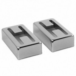 1 pár H lyukú Humbucker burkolat Gretsch Filtertron stílusú hangszedőhöz, ezüst P6V3