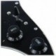 1X (betöltött előfűtésű elektromos gitár Pickguard Pickup 11 lyukú HSH fekete L9L6)