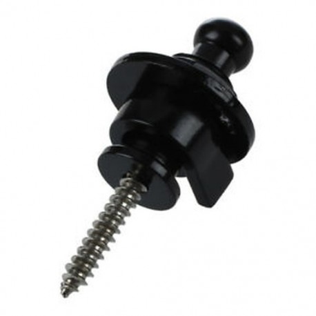 20x (Strap Lock Straplocks kerek fej az elektromos gitár basszusgitárhoz fekete S0O5
