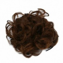 1X (hullámos, göndör szintetikus hajrács fedő hajcsavar-csipesz a Scrunchie Hair Ext X4D4-ben