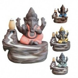Elefánt Isten Ganesha visszaáramlás füstölő égő India cenzúr pálca tartó Medi W5U7