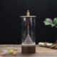 1X (Time Hourglass kerámia visszafolyó füstölő tartó füstölő égő szélvédőK6Q7)