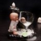Visszaáramlás füstölő égő lakberendezés kerámia kis szerzetes kis buddha füstölő M7A8