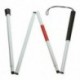 Látássérült mankó cukornád-vak vak Walking Stick Walker Alumínium Easy Fol O1W6