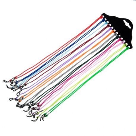1X (12 x Nylon szemüvegtartó napszemüveg szemüveg kábel nyakhúr - válogatott C J6H5