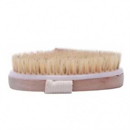 Száraz bőr test természetes sörtekefével Soft SPA kefe fürdőmasszírozó Home Popul Y4W3