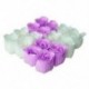 3X (16 db kézzel készített rózsa illatú fürdőszappan szirmok fehér lila E8Z7)