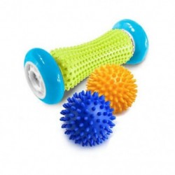 2X (Lábmasszázs görgő Spiky Ball lábfájdalomcsillapító masszőr megkönnyebbülése Planar C4U2