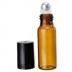 10 db 5 ml üvegfém acél gömbgörgő palackok parfüm illóolajQTY: 10 W2A5