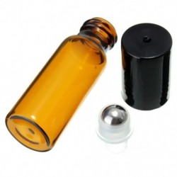 10 db 10 ml üvegfém acél gömbgörgő palackok Parfüm illóolaj F9Z9