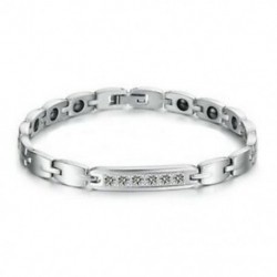 2X (Női mágneses karkötő, titánteljesítményű, integrált acél skaláris energia W4A5)