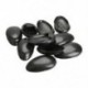 10 pár fekete műanyag fodrászfesték, színező fülvédő pajzsvédő B7V2