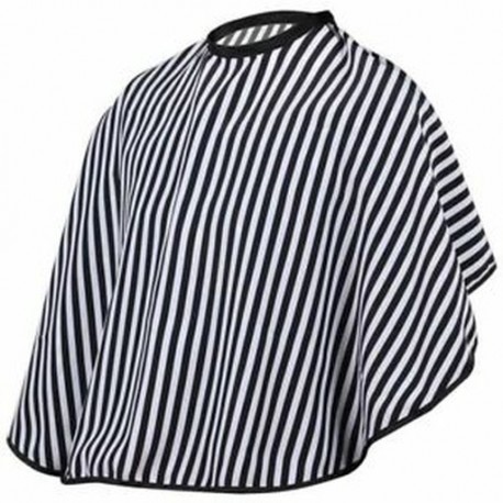 Hajvágás / fodrászok Cape - állítható fekete-fehér csíkos fodrászat K6W6