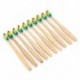 1X (Vaclav 2Pc bambusz fogkefe Rainbow Bambusz fogkefe rostos fogkefeU9T2)