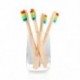 1X (Vaclav 2Pc bambusz fogkefe Rainbow Bambusz fogkefe rostos fogkefeU9T2)