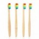 Vaclav 4 db bambusz fogkefe Rainbow bambusz fogkefe rostos fogkefe C N6M8