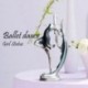 Balerina lány tánc gyanta szobor elegáns figura kézműves kreatív otthoni asztali C8I4