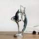 Balerina lány tánc gyanta szobor elegáns figura kézműves kreatív otthoni asztali C8I4