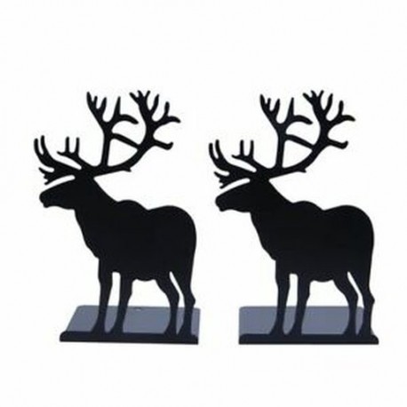 Elk csúszásmentes könyvek Art Bookend, 1 pár (fekete) H7E2