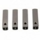 Arany - 4 db luxus fém aglet cipőfűző csavar csere TG