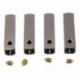 Arany - 4 db luxus fém aglet cipőfűző csavar csere TG