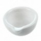 6 ml porcelán mozsártörő és habarcs keverő edények csiszolt vad - fehér I6C9