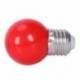 1X (E27 3W 6 SMD energiatakarékos földgömb izzó lámpa, AC 110-240V, piros K5D1)